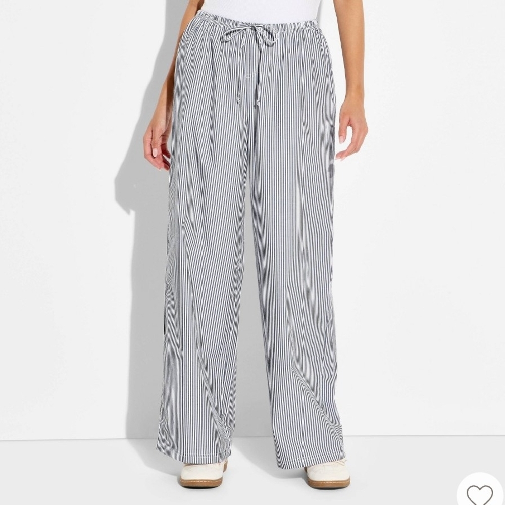 Target XL Graphic Boxer Pull-On Pants - Navy Blue Striped